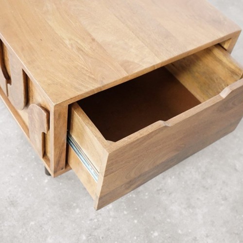 Couchtisch aus massivem Mangoholz - Flow