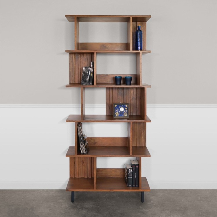 Bücherregal aus Massivholz 90 cm