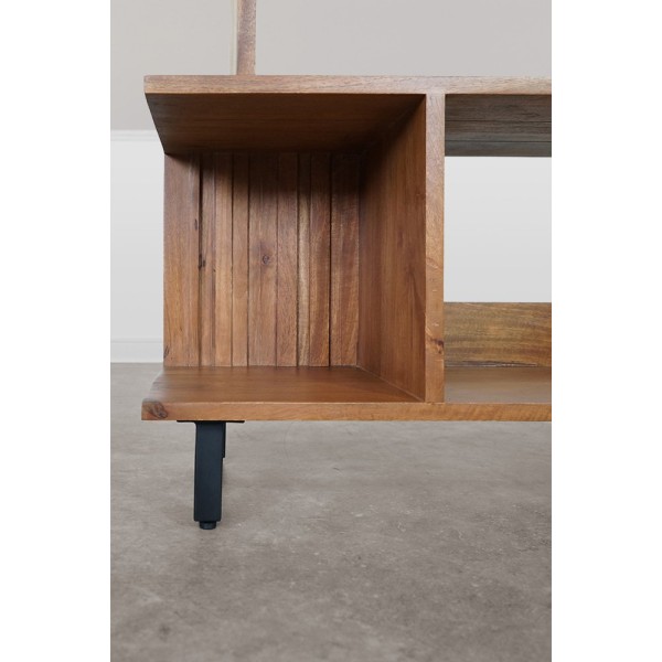 Bücherregal aus Massivholz 90 cm