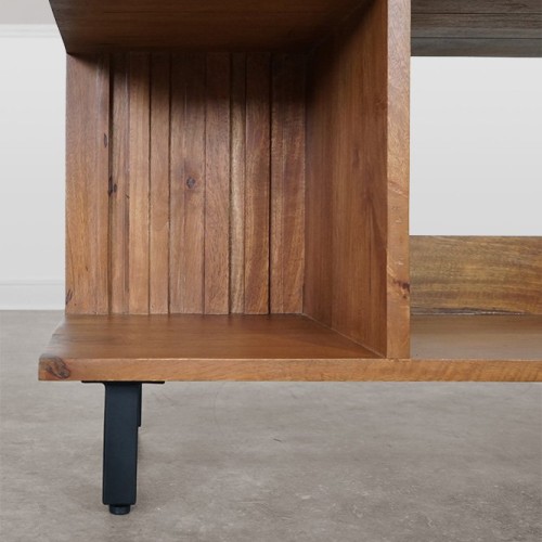 Bücherregal aus Massivholz 90 cm