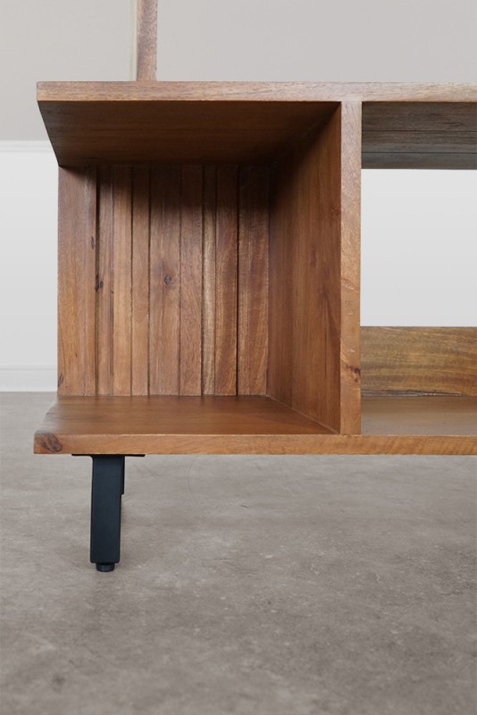 Bücherregal aus Massivholz 90 cm