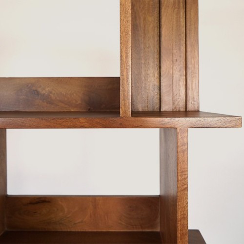 Bücherregal aus Massivholz 90 cm