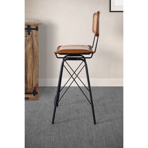 Design Barstuhl aus Leder