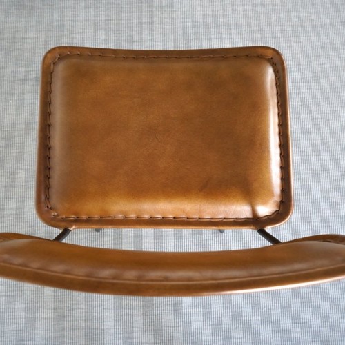 Design Barstuhl aus Leder