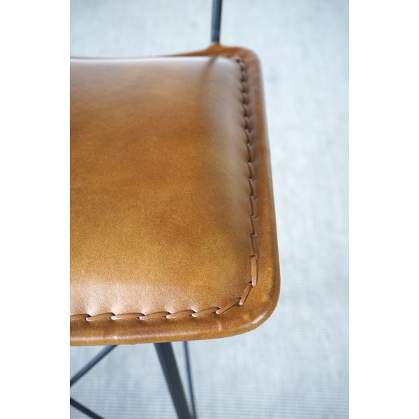 Design Barstuhl aus Leder