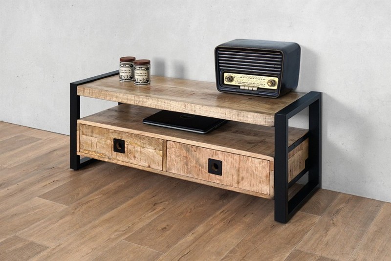 TV-Möbel aus Holz und Metall 120 cm - Babs