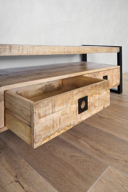 TV-Möbel aus Holz und Metall 120 cm - Babs