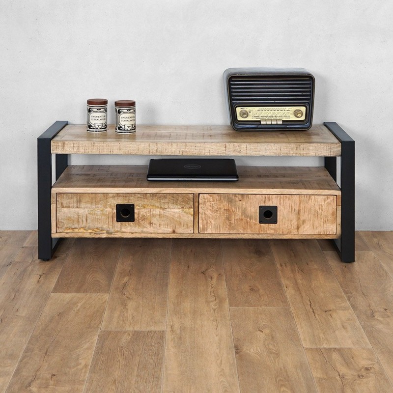 TV-Möbel aus Holz und Metall 120 cm - Babs