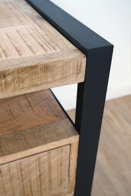 TV-Möbel aus Holz und Metall 160 cm - Babs