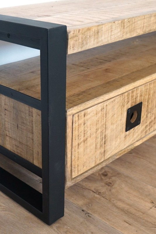 TV-Möbel aus Holz und Metall 160 cm - Babs