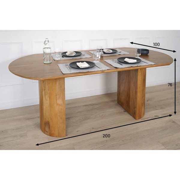Massivholztisch 200 cm - Luna