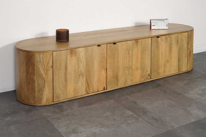 TV-Möbel aus Massivholz 200 cm - Timea