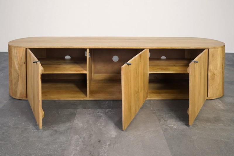 TV-Möbel aus Massivholz 200 cm - Timea