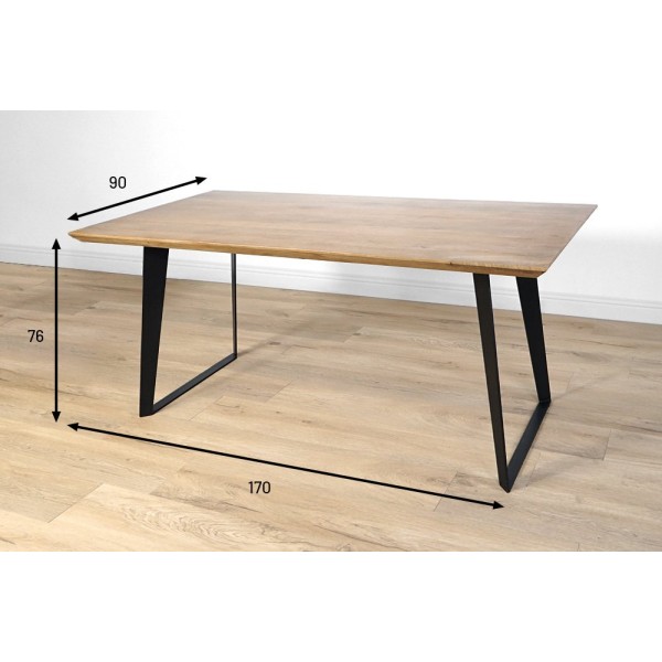 Esstisch aus Holz und Metall - Brooklyn