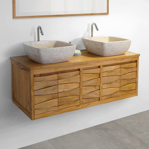 Teakholz Badezimmermöbel 120 cm - Mountain