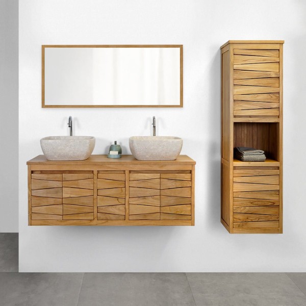 Teakholz Badezimmermöbel 120 cm - Mountain