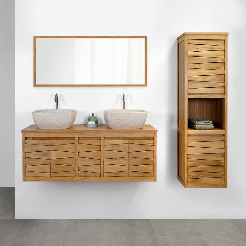 Teakholz Badezimmermöbel 120 cm - Mountain