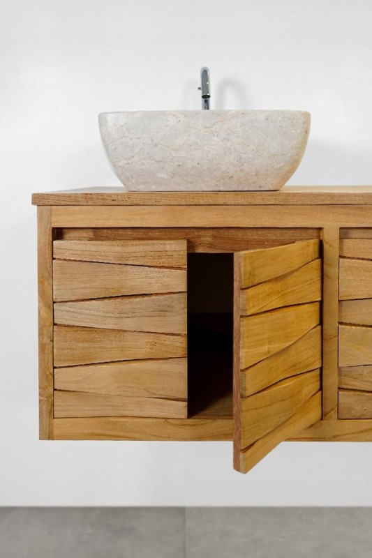 Teakholz Badezimmermöbel 120 cm - Mountain