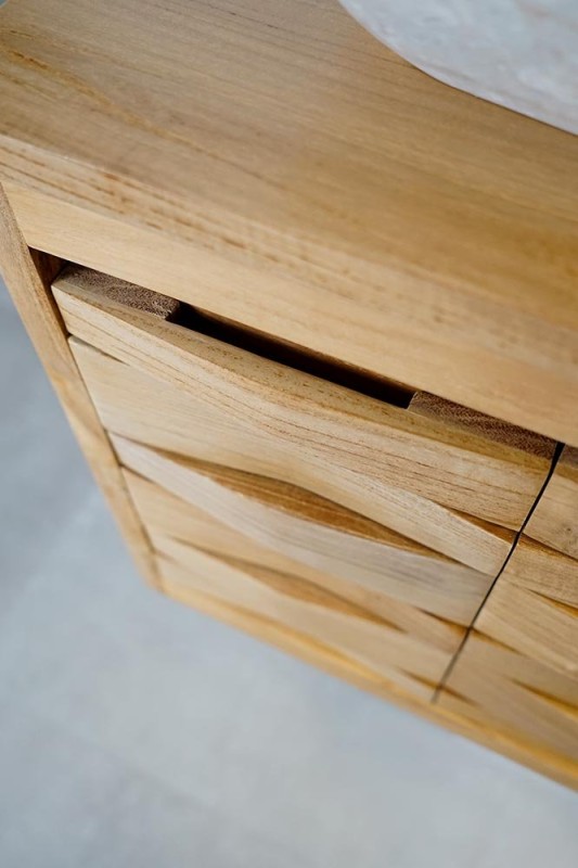 Teakholz Badezimmermöbel 120 cm - Mountain