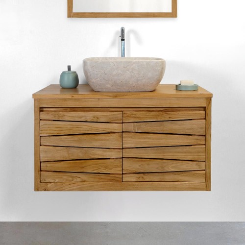 Teakholz Badezimmermöbel 80 cm - Mountain