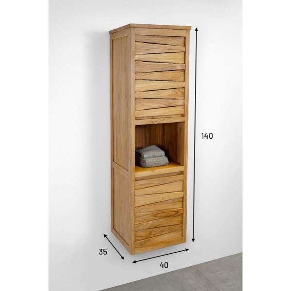 Badezimmersäule aus Teakholz - Mountain