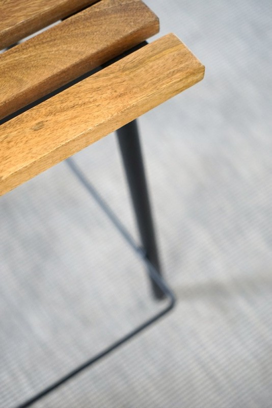 Küchenstuhl aus Holz und Metall - Curve