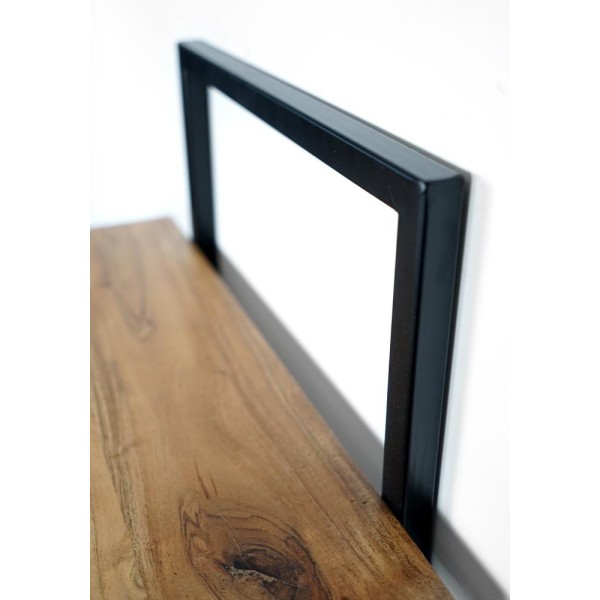 Etagère avec planche en acacia irrégulière