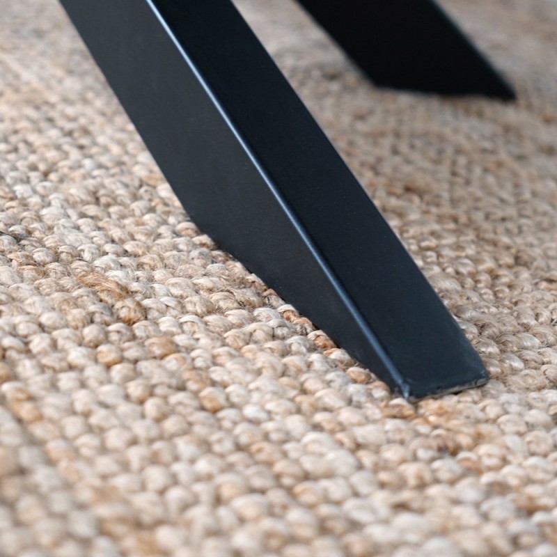 Couchtisch mit Tischplatte aus Massivholz mit natürlicher Kante - Mikado