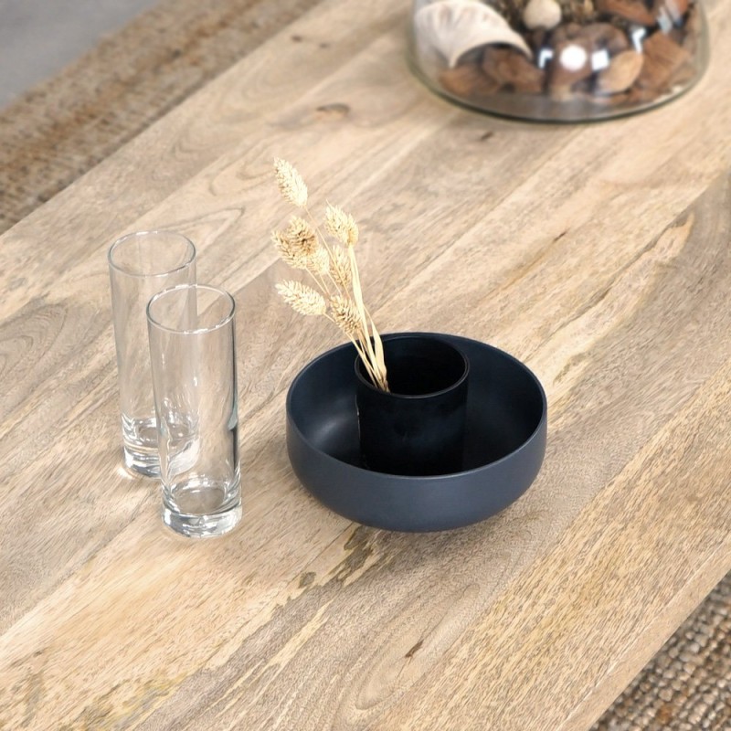 Couchtisch mit rechteckiger Tischplatte aus Massivholz - Mikado