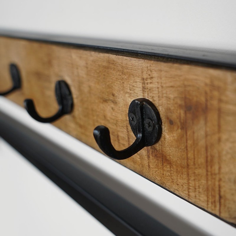 Eingangsmöbel Garderobe 10 Haken im Industriestil