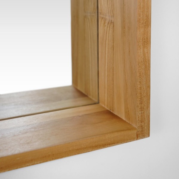 Rechteckiger Spiegel 140 cm Rahmen mit Lampen