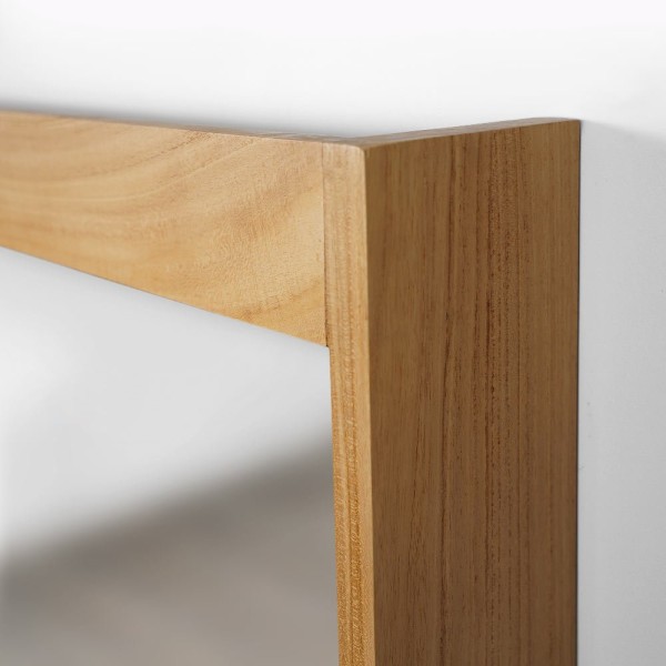 Rechteckiger Spiegel 140 cm Rahmen mit Lampen