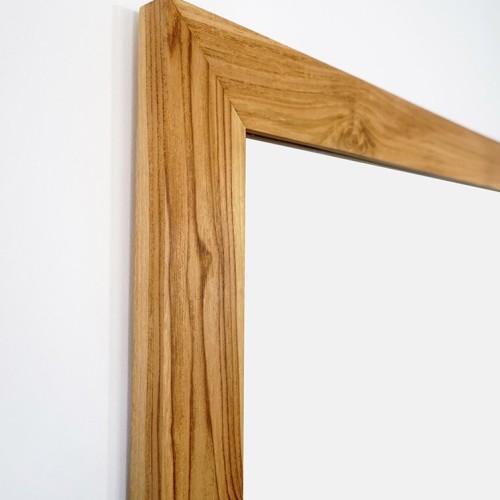 Rechteckiger Spiegel 70 cm Holzrahmen