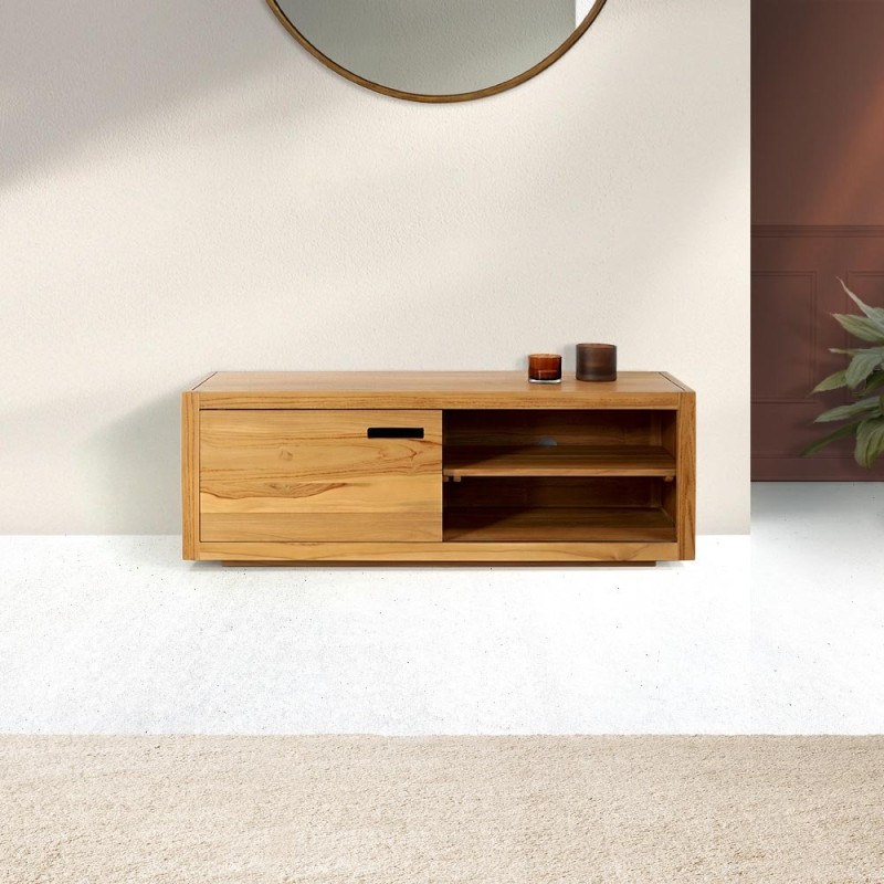 TV-Möbel aus massivem Teakholz 140 cm - Mélisandre