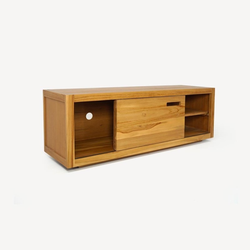 TV-Möbel aus massivem Teakholz 140 cm - Mélisandre