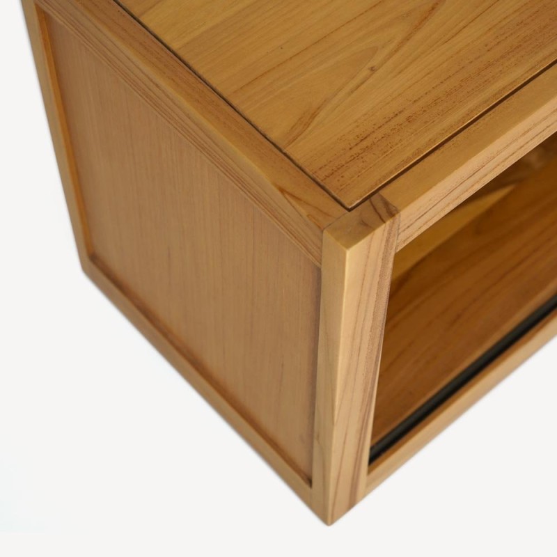 TV-Möbel aus massivem Teakholz 140 cm - Mélisandre