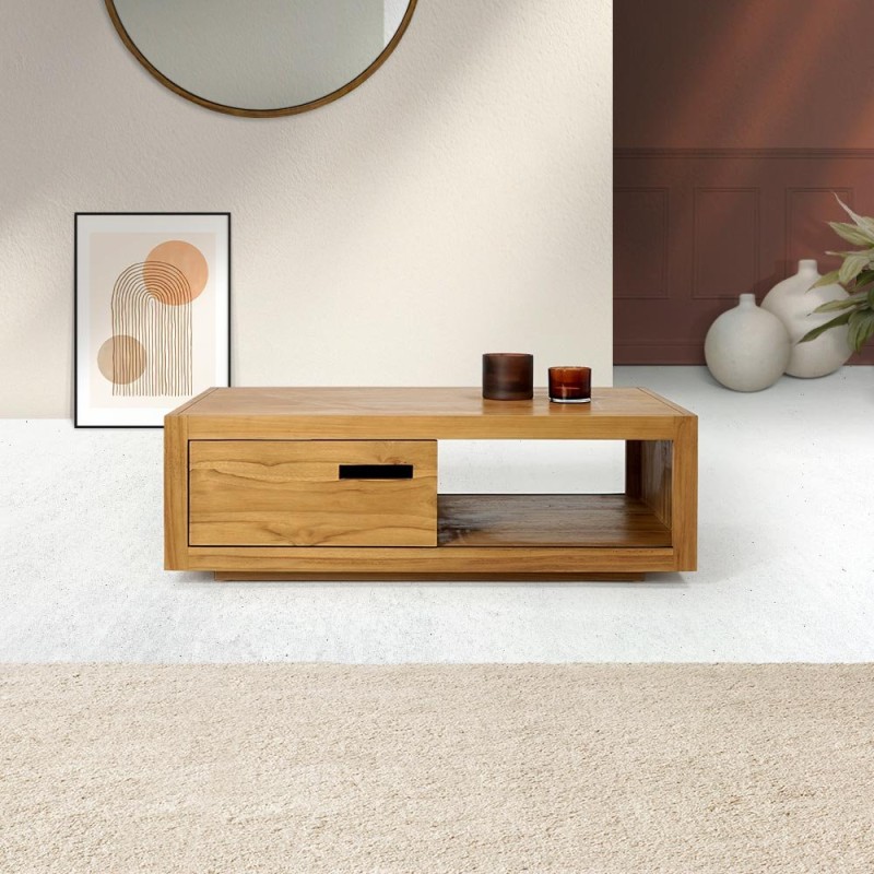 Couchtisch aus massivem Teakholz - Mélisandre