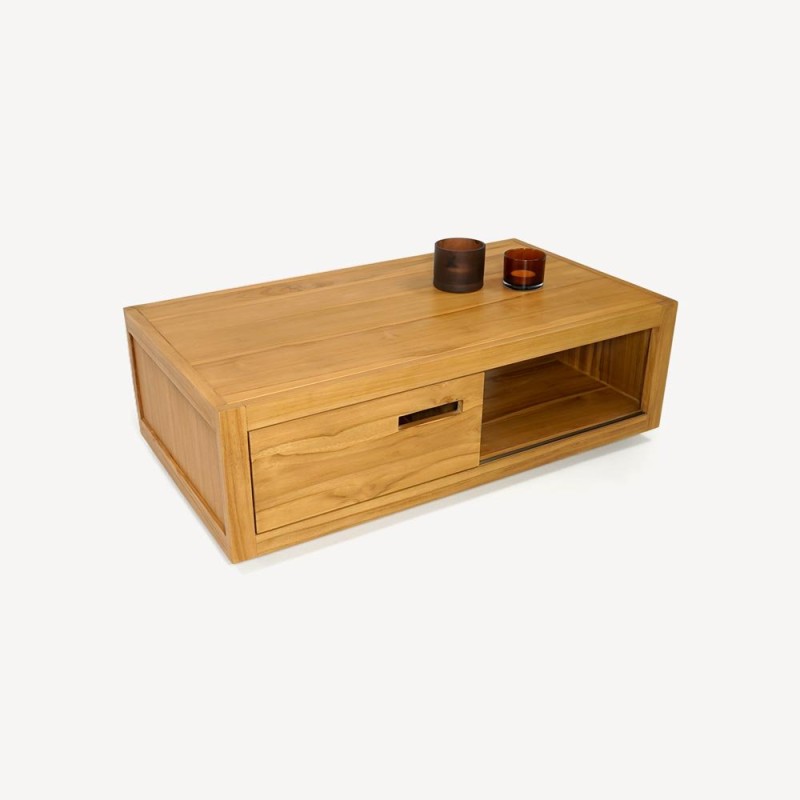 Couchtisch aus massivem Teakholz - Mélisandre