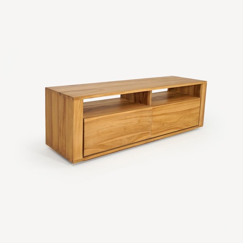 TV-Möbel aus massivem Teakholz 140 cm - Yseult