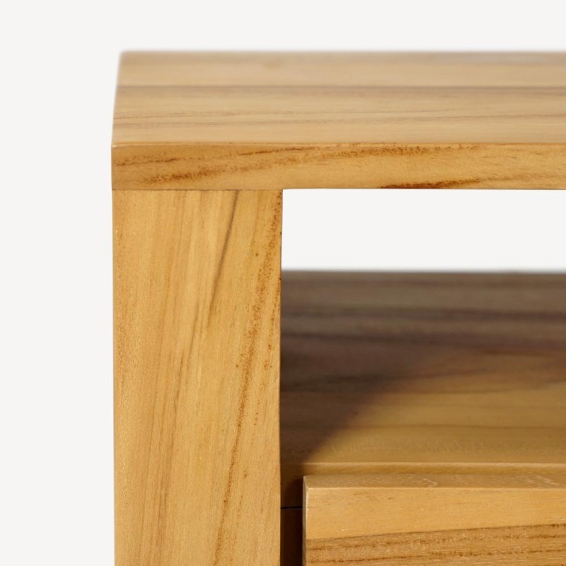 TV-Möbel aus massivem Teakholz 140 cm - Yseult