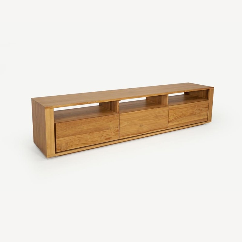 TV-Möbel aus massivem Teakholz 200 cm - Yseult