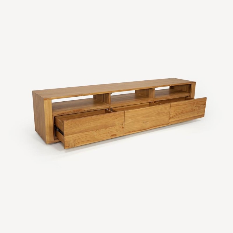 TV-Möbel aus massivem Teakholz 200 cm - Yseult