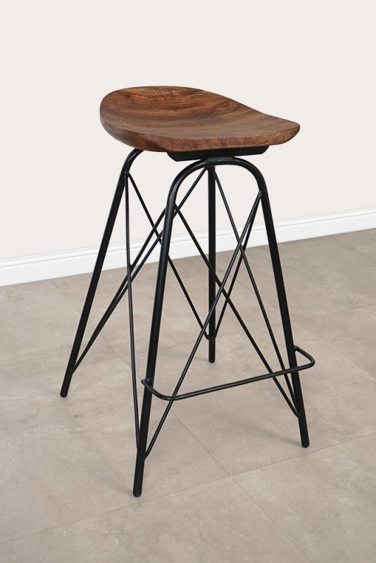 Barhocker aus Stahl und Holz - Oasis
