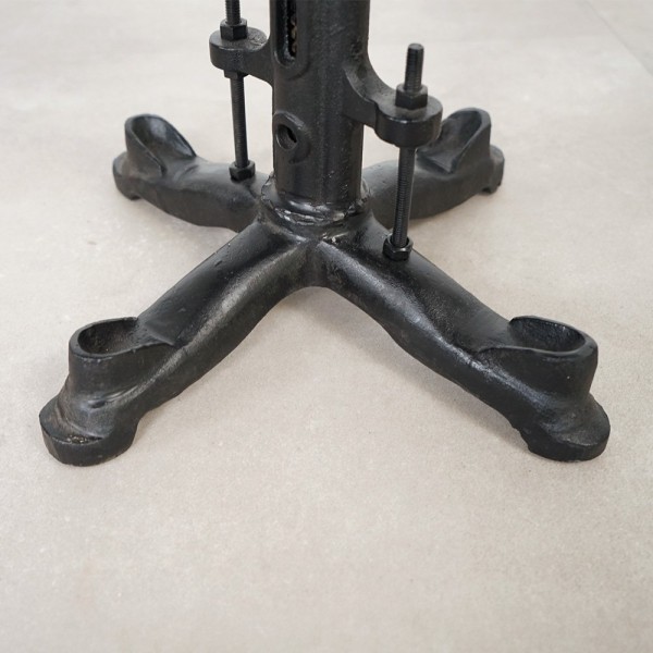 IRON LEATHER STOOL