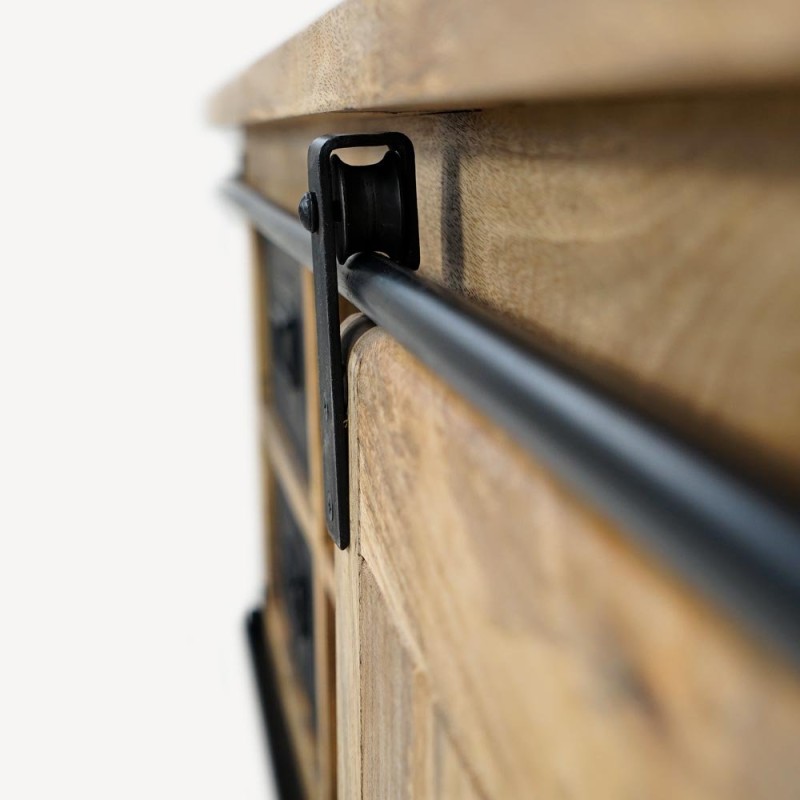 Industrielle TV-Möbel aus Holz und Metall 140 cm - Paris