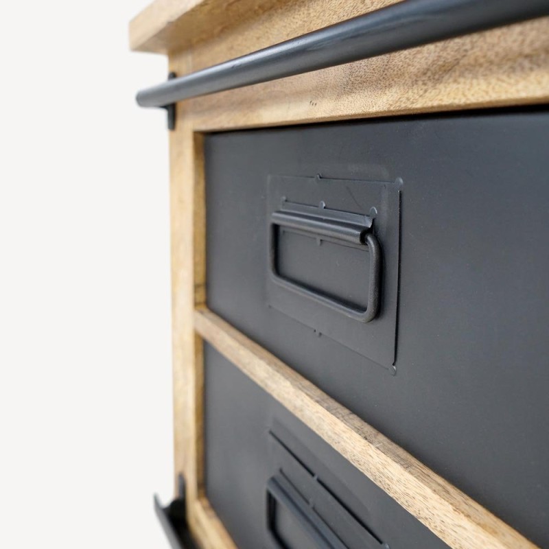 Industrielle TV-Möbel aus Holz und Metall 140 cm - Paris