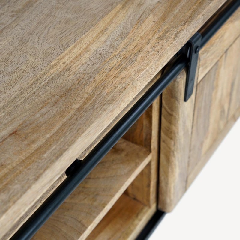 Industrielle TV-Möbel aus Holz und Metall 140 cm - Paris