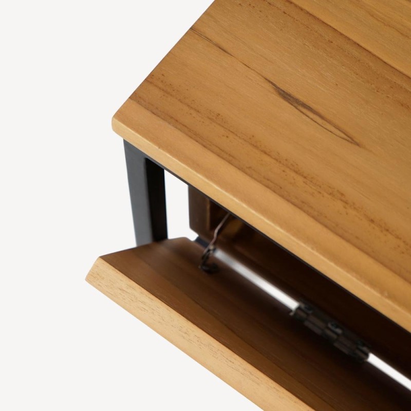 Couchtisch aus massivem Teakholz 110 cm - Laila