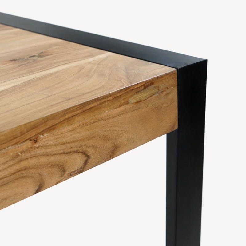 Esstisch aus Massivholz und Metall - Liverpool