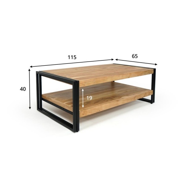 Table basse industrielle Liverpool